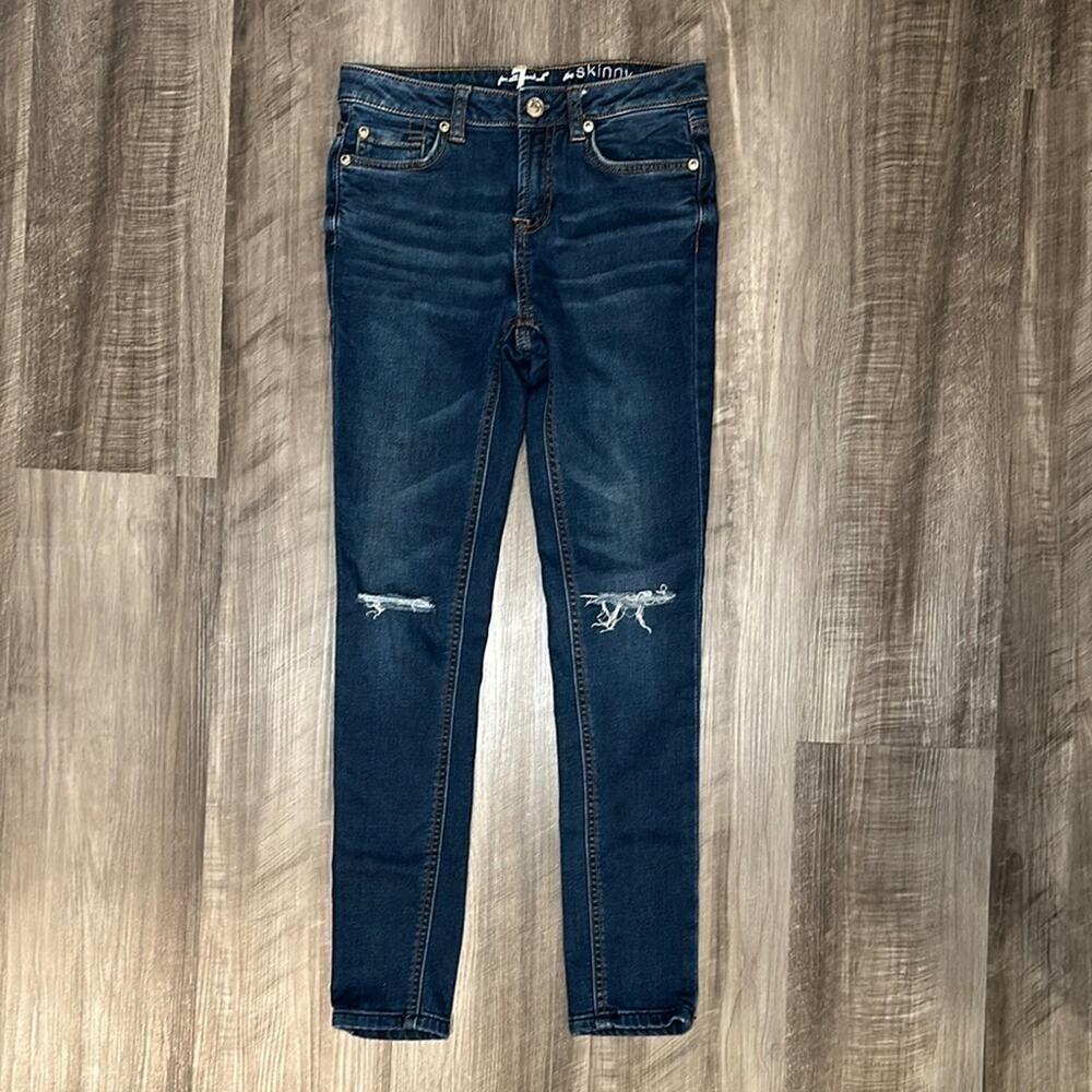 7 For All Mankind The Skinny Distressed Jeans - 12